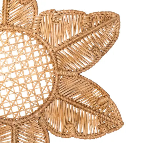 Rattan Wicker Placemats (Flower)