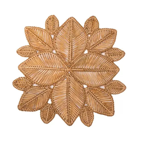 Rattan Wicker Placemats (Multi-petal Flower)