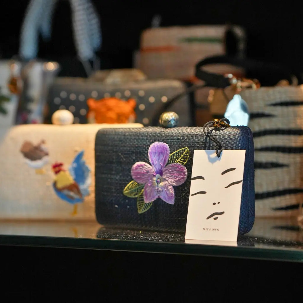 Orchid Clutch Bag